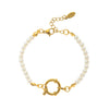 Wholesale Women's Minimalist Geometric Titanium Steel Detachable Sailor Bracelet With Oven Vacuum Plating And Electroplating