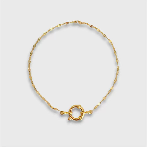 Wholesale Women's Minimalist Geometric Titanium Steel Detachable Sailor Bracelet With Oven Vacuum Plating And Electroplating