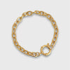 Wholesale Women's Minimalist Geometric Titanium Steel Detachable Sailor Bracelet With Oven Vacuum Plating And Electroplating