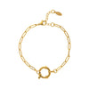 Wholesale Women's Minimalist Geometric Titanium Steel Detachable Sailor Bracelet With Oven Vacuum Plating And Electroplating