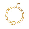 Wholesale Women's Minimalist Geometric Titanium Steel Detachable Sailor Bracelet With Oven Vacuum Plating And Electroplating