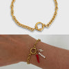 Wholesale Women's Minimalist Geometric Titanium Steel Detachable Sailor Bracelet With Oven Vacuum Plating