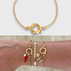 Wholesale Women's Minimalist Geometric Titanium Steel Detachable Sailor Bracelet With Oven Vacuum Plating