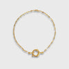 Wholesale Women's Minimalist Geometric Titanium Steel Detachable Sailor Bracelet With Oven Vacuum Plating