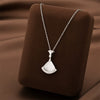 Wholesale Women's Minimalist Geometric U Shape Copper Pendant Titanium Steel Clavicle Chain Electroplated Necklace