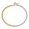 Wholesale Women's Minimalist Light Luxury Geometric Stainless Steel Electroplated Ochain Necklace