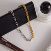 Wholesale Women's Minimalist Light Luxury Geometric Stainless Steel Electroplated Ochain Necklace