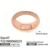 Wholesale Women's Minimalist Luxury Geometric Stainless Steel Ring Set