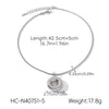 Wholesale Women's Minimalist Luxury Ins Style Geometric Stainless Steel Electroplated Pendant Necklaces With Twist Chain