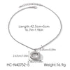 Wholesale Women's Minimalist Luxury Ins Style Geometric Stainless Steel Electroplated Pendant Necklaces With Twist Chain