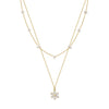 Wholesale Women's Minimalist Natural Geometric S925 Sterling Silver Pearl Double Layer Necklace With Electroplating