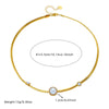 Wholesale Women's Minimalist Natural Round Pearl Diamond Twist Chain Stainless Steel Necklace With Electroplating
