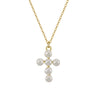 Wholesale Women's Minimalist Natural S925 Sterling Silver Electroplated Cross Necklace