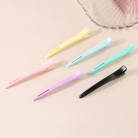 Wholesale Women's Minimalist Plastic And Resin Duck Bill Clip Hair Accessories With Baking Paint Treatment