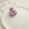 Wholesale Women's Minimalist Plastic Resin Square Bangs Hair Clip With Seiko Design