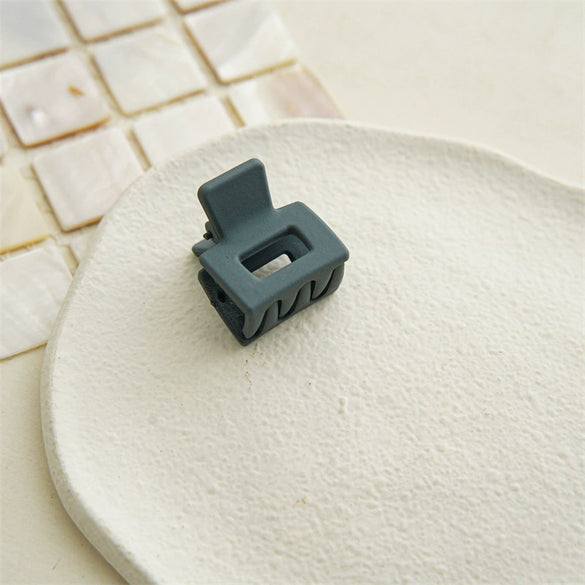 Wholesale Women's Minimalist Plastic Resin Square Bangs Hair Clip With Seiko Design