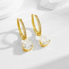 Wholesale Women's Minimalist S925 Sterling Silver Water Drop Zircon Earrings