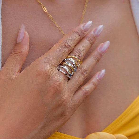 Wholesale Women's Minimalist Stainless Steel Jewelry With Geometric Pattern And Electroplating Design