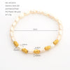 Wholesale Women's Minimalist Stainless Steel Natural Pearl Round Beads Hand Beaded Bracelet