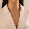 Wholesale Women's Minimalist Star Shape Stainless Steel Electroplated O Word Chain Clavicle Necklace