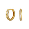Wholesale Women's Minimalist 925 Sterling Silver Inlaid Stone Geometric Earrings With Electroplating