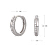 Wholesale Women's Minimalist 925 Sterling Silver Inlaid Stone Geometric Earrings With Electroplating