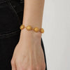 Wholesale Women's Minimalist Sunflower Stainless Steel Jewelry Set Real Gold Plated Bracelet Earrings