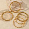 Wholesale Women's Minimalist Thread Design Hollow Bracelet In Stainless Steel With 18K Furnace Vacuum Plating