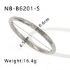 Wholesale Women's Minimalist Thread Design Hollow Bracelet In Stainless Steel With 18K Furnace Vacuum Plating