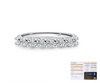 Wholesale Women's Modern Geometric S925 Sterling Silver Diamond Ring With Gem Inlaid
