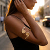 Wholesale Women's Modern Minimalist Animal Style Electroplated Alloy Conch Open Arm Bracelet Accessories