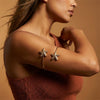 Wholesale Women's Modern Minimalist Animal Style Iron Electroplated Starfish And Crab Open Arm Bracelet Accessory