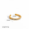 Wholesale Women's Modern Minimalist Geometric Cshaped Real Gold Plated Stainless Steel Ear Cuff Jewelry