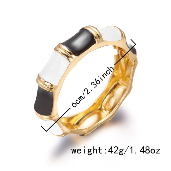 Wholesale Women's Modern Minimalist Geometric Drip Oil Alloy Bracelet Jewelry