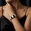 Wholesale Women's Modern Minimalist Geometric Drip Oil Alloy Bracelet Jewelry