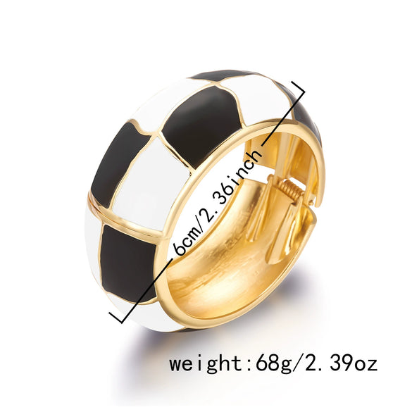 Wholesale Women's Modern Minimalist Geometric Drip Oil Alloy Bracelet Jewelry
