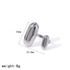 Wholesale Women's Modern Minimalist Geometric 304 Stainless Steel Titanium Steel Gold Plated Rings