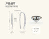 Wholesale Women's Moissanite Earrings In Geometric And Ushape Pattern Made Of S925 Silver With Electroplating Treatment