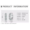Wholesale Women's Moissanite Earrings S925 Sterling Silver Geometric Electroplated Design