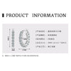 Wholesale Women's Moissanite Earrings S925 Sterling Silver Geometric Electroplated Design