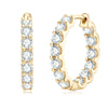 Wholesale Women's Moissanite Earrings S925 Sterling Silver Geometric Electroplated Design