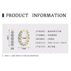 Wholesale Women's Moissanite Earrings S925 Sterling Silver Geometric Electroplated Design