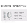 Wholesale Women's Moissanite Earrings S925 Sterling Silver Geometric Electroplated Design