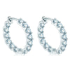 Wholesale Women's Moissanite Earrings S925 Sterling Silver Geometric Electroplated Design