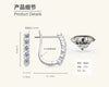 Wholesale Women's Moissanite Earrings 925 Silver Ushape Geometric Electroplated