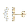 Wholesale Women's Moissanite Earrings 925 Sterling Silver K Gold Electroplated Geometric Style
