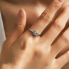 Wholesale Women's Moissanite Ring S925 Sterling Silver Geometric Gem Inlaid Highend Elegant Style