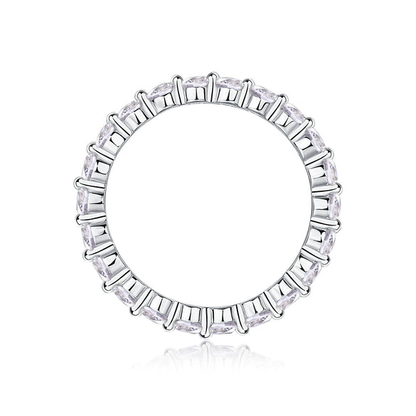Wholesale Women's Moissanite Ring 925 Silver Geometric Design Set With Diamonds