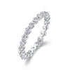 Wholesale Women's Moissanite Ring 925 Silver Geometric Design Set With Diamonds