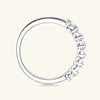 Wholesale Women's Moissanite Ring 925 Sterling Silver Geometric Design Electroplated